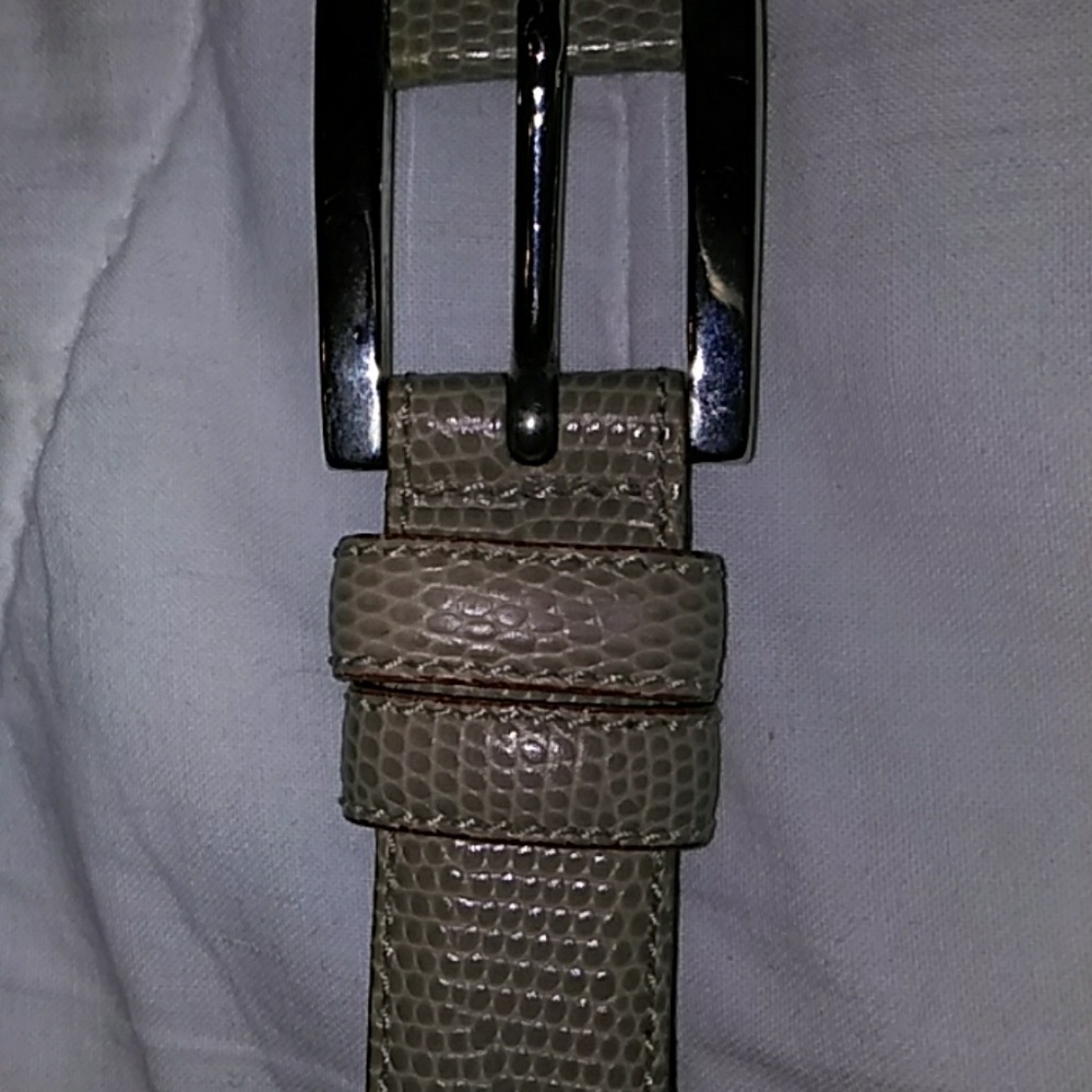 Real leather belt